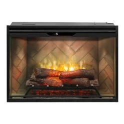 Dimplex 36" Revillusion Built-In Electric Firebox Herringbone Brick -electric fireplace Store Dimplex 36 in Revillusion RBF36 FG Silo Straight 2