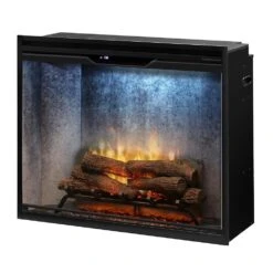 Dimplex 36" Revillusion Portrait Electric Firebox Weathered Concrete 16 Dimplex 36" Revillusion Portrait Electric Firebox Weathered Concrete -electric fireplace Store Dimplex 36 in Revillusion RBF36PWC FG Silo Angled 1