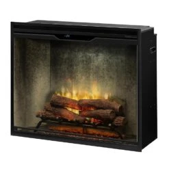 Dimplex 36" Revillusion Portrait Electric Firebox Weathered Concrete 17 Dimplex 36" Revillusion Portrait Electric Firebox Weathered Concrete -electric fireplace Store Dimplex 36 in Revillusion RBF36PWC FG Silo Angled 2