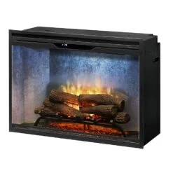Dimplex 36" Revillusion Electric Firebox Weathered Concrete -electric fireplace Store Dimplex 36 in Revillusion RBF36WC FG Silo Angled 1
