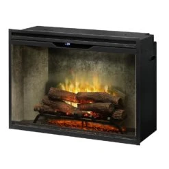 Dimplex 36" Revillusion Electric Firebox Weathered Concrete -electric fireplace Store Dimplex 36 in Revillusion RBF36WC FG Silo Angled 2