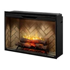 Dimplex 42" Revillusion Electric Firebox Herringbone Brick -electric fireplace Store Dimplex 42 in Revillusion RBF42 FG Silo Angled 2