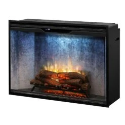 Dimplex 42" Revillusion Electric Firebox Weathered Concrete -electric fireplace Store Dimplex 42 in Revillusion RBF42WC FG Silo Angled 1