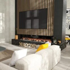 Dimplex Ignite Ultra 100-in Linear Electric Fireplace -electric fireplace Store Dimplex Ignite Ultra ULT100 Lifestyle 2