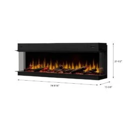 Dimplex Ignite Ultra 74-in Linear Electric Fireplace -electric fireplace Store Dimplex Ignite Ultra ULT74 Dimensions