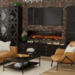 Dimplex Ignite Ultra 74-in Linear Electric Fireplace -electric fireplace Store Dimplex Ignite Ultra ULT74 Lifestyle 2