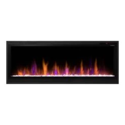 Dimplex 50-In Multi-Fire Slim Electric Fireplace -electric fireplace Store Dimplex PLF5014 XS Black Silo Flames Multi