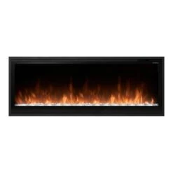 Dimplex 50-In Multi-Fire Slim Electric Fireplace -electric fireplace Store Dimplex PLF5014 XS Black Silo Flames Orange