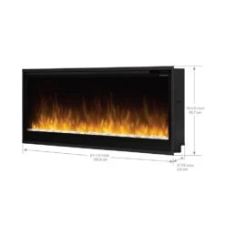 Dimplex 60-In Multi-Fire Slim Electric Fireplace -electric fireplace Store Dimplex PLF6014 XS Black Dimensions