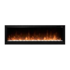 Dimplex 60-In Multi-Fire Slim Electric Fireplace -electric fireplace Store Dimplex PLF6014 XS Black Silo Flames Orange