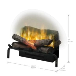 Dimplex 20-in Revillusion Electric Fireplace Log Set -electric fireplace Store Dimplex RLG20 Log Set Dimensions