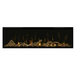 Dimplex IgniteXL 50-In Electric Fireplace W/ Driftwood Log Kit -electric fireplace Store Dimplex XLF50 Black Driftwood Media Orange Flames Straight Silo a1c21515 7cc5 41d1 97c2 1167d42d5838