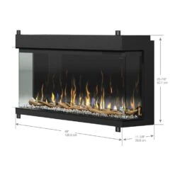 Dimplex IgniteXL Bold 50-In Smart Linear Electric Fireplace -electric fireplace Store Dimplex XLF5017 HD Black Dimensions