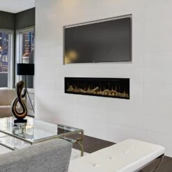 Dimplex IgniteXL 60-In Electric Fireplace W/ Driftwood Log Kit -electric fireplace Store Dimplex XLF60 Black Driftwood Media Orange Flames Lifestyle 2 b673c8bc b2f8 437e 8ee6 08b5ab1bf755