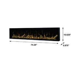 Dimplex IgniteXL 74-In Electric Fireplace W/ Driftwood Log Kit 22 Dimplex IgniteXL 74-In Electric Fireplace W/ Driftwood Log Kit -electric fireplace Store Dimplex XLF74 Black Driftwood Media Dimensions 519077af e6e5 43a7 b23b eeaf3db4657f