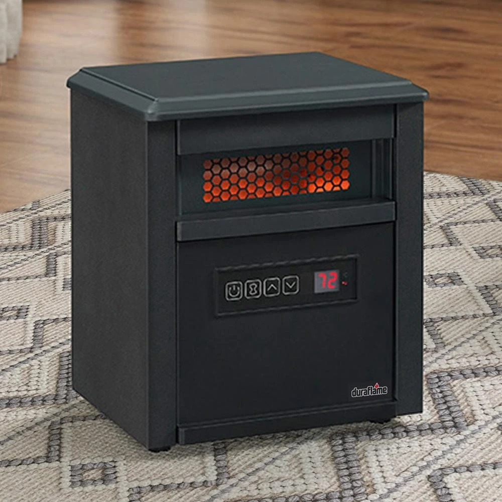 Duraflame Black Infrared Heater 1 Duraflame Black Infrared Heater