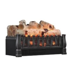 Duraflame 20-In Birch Electric Fireplace Log Set -electric fireplace Store Duraflame DFI021ARU 05 Birch Log Set Angled Silo 1