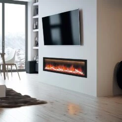 Dynasty Allegro 68-in Smart Electric Fireplace -electric fireplace Store Dynasty Allegro DY BFM68 Lifestyle 2