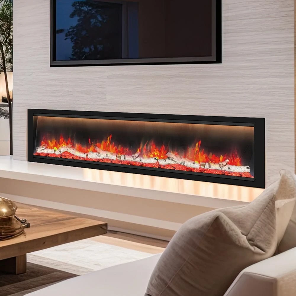 Dynasty Allegro 76-in Smart Electric Fireplace 1 Dynasty Allegro 76-in Smart Electric Fireplace