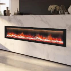 Dynasty Allegro 82-in Smart Electric Fireplace