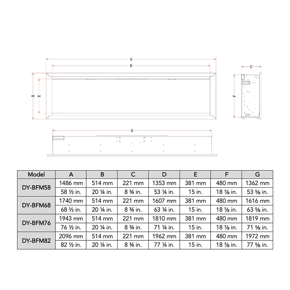 Dynasty Allegro 58-in Smart Electric Fireplace 4 Dynasty Allegro 58-in Smart Electric Fireplace - Image 4