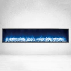 Dynasty 63-In Harmony Built-In Electric Fireplace 13 Dynasty 63-In Harmony Built-In Electric Fireplace -electric fireplace Store Dynasty DY BT63 Black Blue Pebbles Ember Bed Blue Flame Front 6bd06fd2 d5c1 4afb 954c 555e79927afa