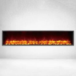 Dynasty 63-In Harmony Built-In Electric Fireplace 14 Dynasty 63-In Harmony Built-In Electric Fireplace -electric fireplace Store Dynasty DY BT63 Black Orange Pebbles Ember Bed Orange Flame Front d7950810 8333 4057 abf2 eae88f46d8d1