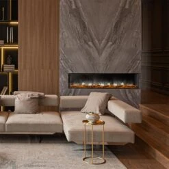 Dynasty 63-in Melody Multi-Sided Smart Linear Electric Fireplace -electric fireplace Store Dynasty DY BTS60 Lifestyle 2