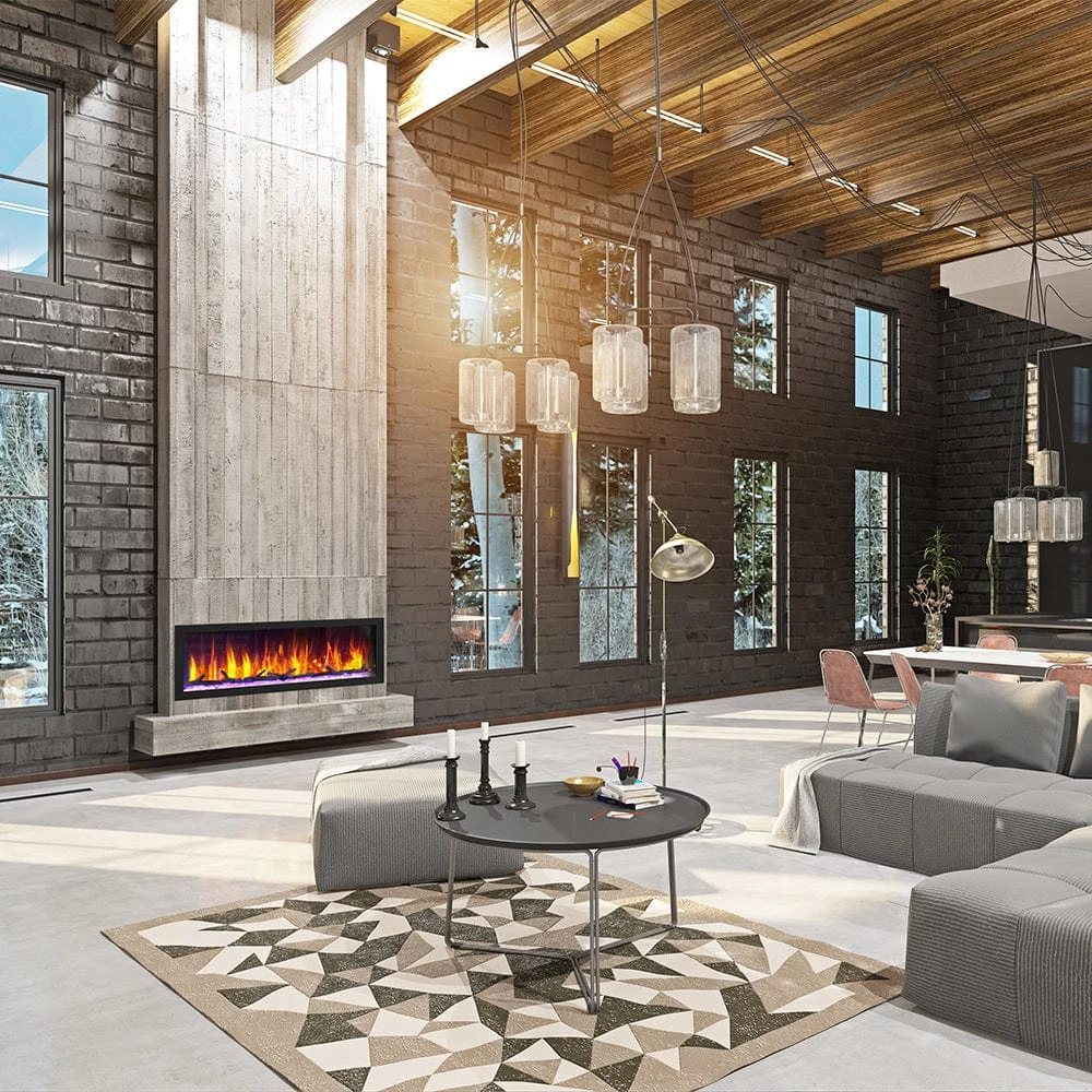 Dynasty 52-in Cascade Linear Electric Fireplace 13 Dynasty 52-in Cascade Linear Electric Fireplace - Image 13