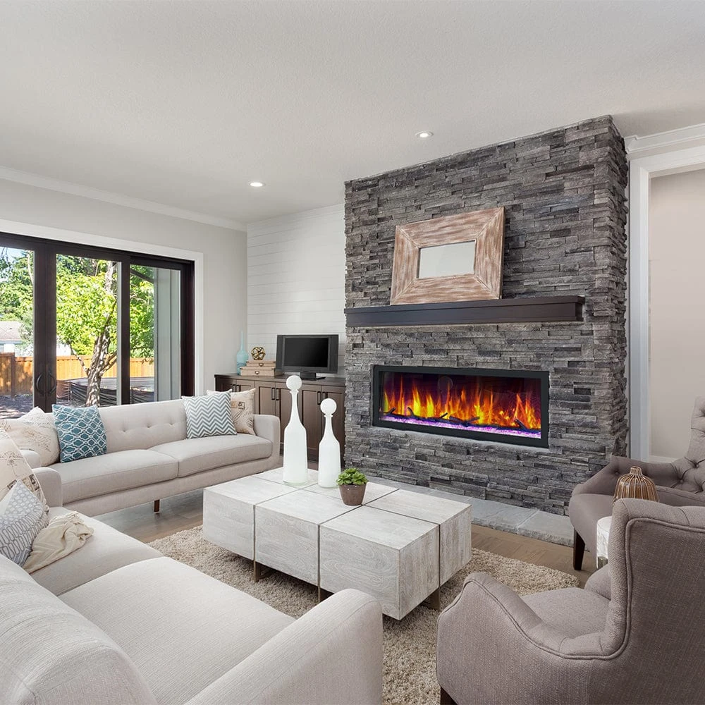 Dynasty 52-in Cascade Linear Electric Fireplace 14 Dynasty 52-in Cascade Linear Electric Fireplace - Image 14