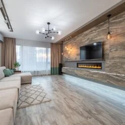 Dynasty 82-in Cascade Linear Electric Fireplace -electric fireplace Store Dynasty DY BTX82 Black Orange Crystal Media Yellow Flame 3ff7bad7 aa6d 4ab2 80f5 0b296eb7032d