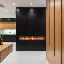 Dynasty 82-in Cascade Linear Electric Fireplace -electric fireplace Store Dynasty DY BTX82 Black Purple Ember Bed Logset Orange Flame Kitchen 9ede1ba9 a0b9 436c 8419 f0bd7f5c4fd8