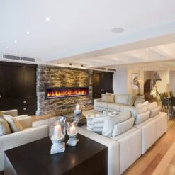 Dynasty 82-in Cascade Linear Electric Fireplace -electric fireplace Store Dynasty DY BTX82 Black Purple Ember Bed Logset Orange Flame Livingroom b2915123 15bf 4e73 a05a 4b1f1e0d90e4