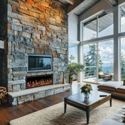 Dynasty 52-in Tempo Virtual Built-In Electric Fireplace -electric fireplace Store Dynasty Tempo DY FVX52 Lifestyle 2