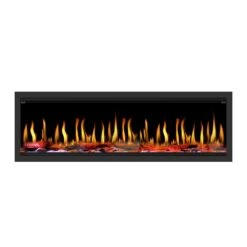 Dynasty 63-in Tempo Virtual Built-In Electric Fireplace -electric fireplace Store Dynasty Tempo DY FVX63 Straight Silo