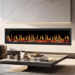 Dynasty 76-in Tempo Virtual Built-In Electric Fireplace