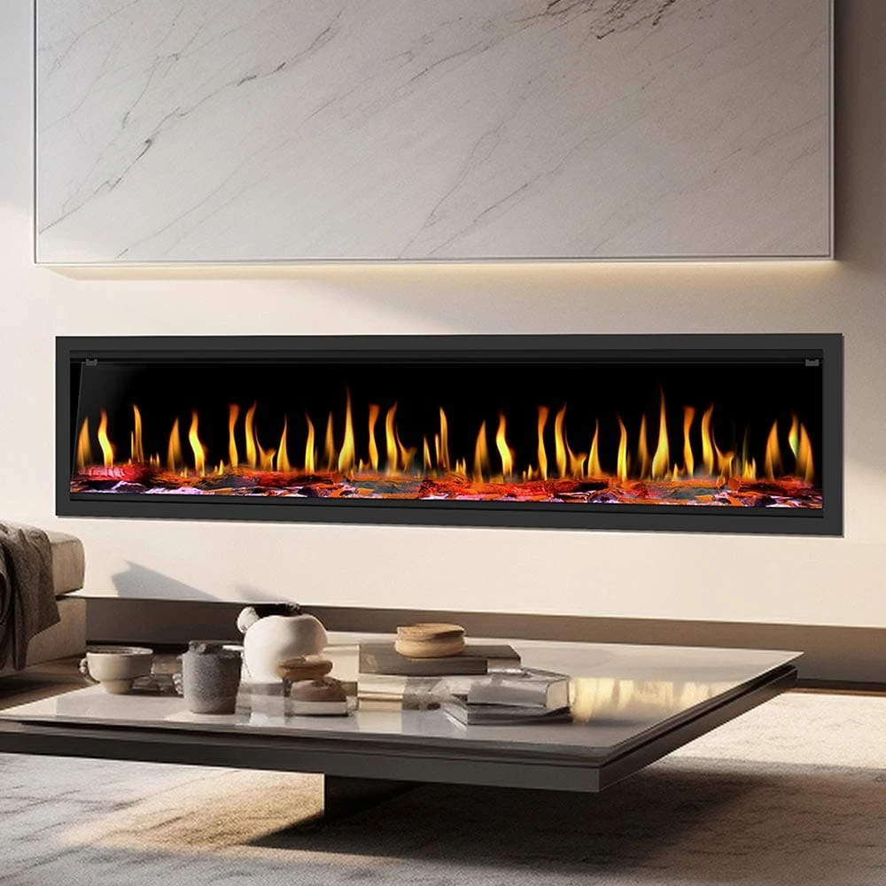 Dynasty 76-in Tempo Virtual Built-In Electric Fireplace 1 Dynasty 76-in Tempo Virtual Built-In Electric Fireplace