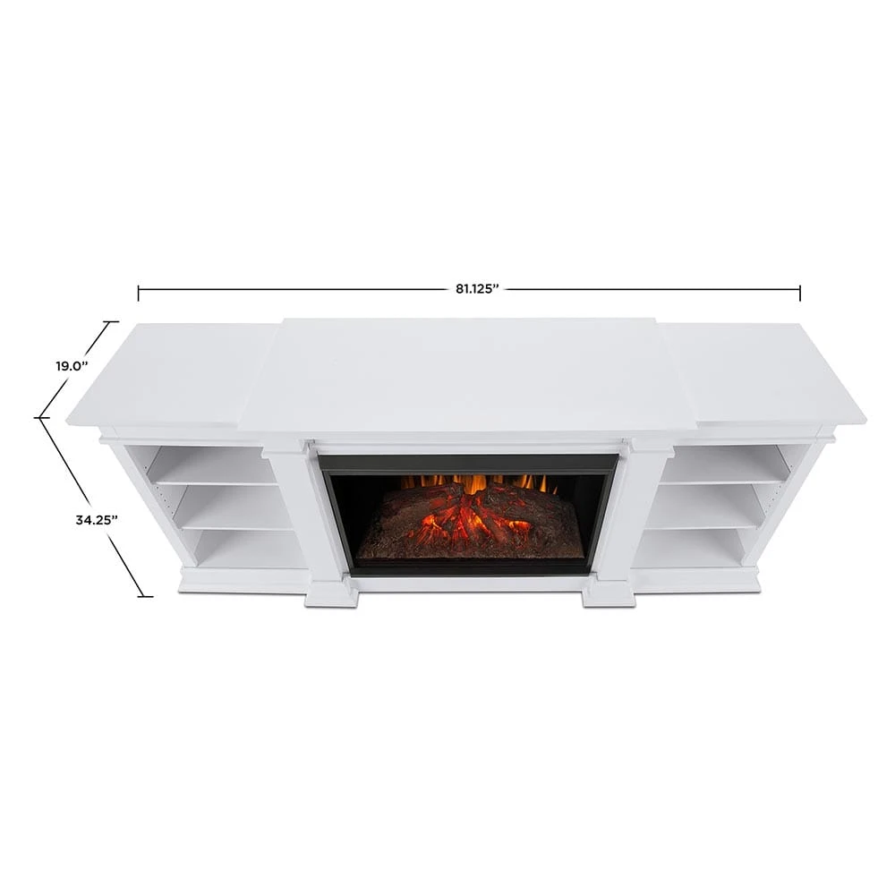 Eliot Grand Electric Fireplace TV Stand In White 7 Eliot Grand Electric Fireplace TV Stand In White - Image 7