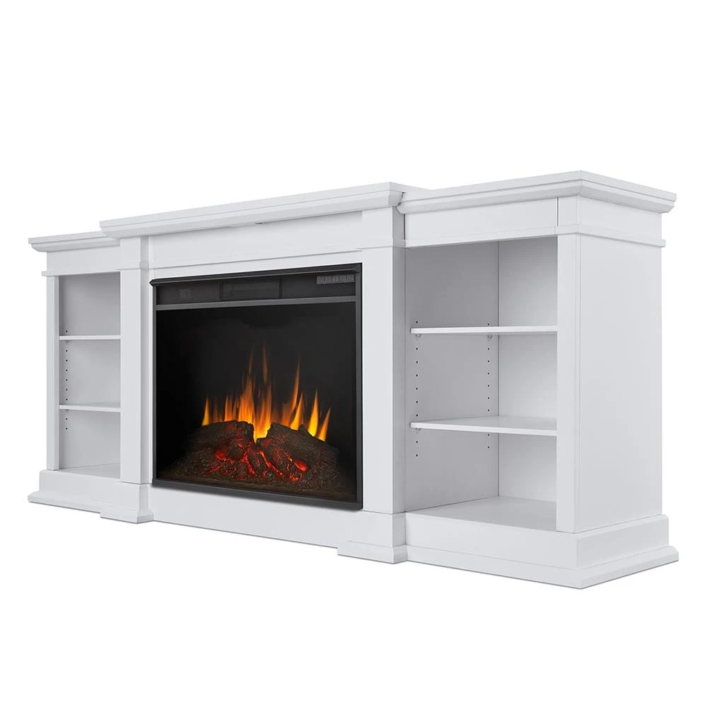 Eliot Grand Electric Fireplace TV Stand In White 2 Eliot Grand Electric Fireplace TV Stand In White - Image 2