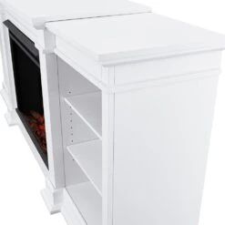 Eliot Grand Electric Fireplace TV Stand In White 10 Eliot Grand Electric Fireplace TV Stand In White -electric fireplace Store Eliot 1290E W MZ4