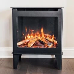 Forge & Flame Fuzion Multi-Sided Electric Fireplace Stove Heater -electric fireplace Store Forge 26 Flame FUZION EX Stove Lifestyle 3