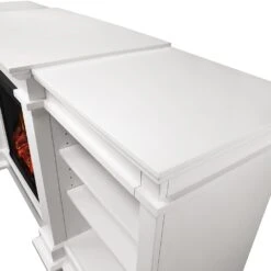 Fresno Electric Fireplace TV Stand In White -electric fireplace Store G1200E W Lg3 0a656f28 525a 4f37 a39e cf0fa1a6f977