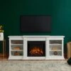 Fresno Electric Fireplace TV Stand In White -electric fireplace Store G1200E W MZ 16630c8a e860 4a53 9658 622c08c6b3db