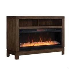 Gifford Electric Fireplace TV Stand In Prairie Brown -electric fireplace Store Gifford Silo Angled
