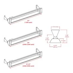 Infratech W-Series Infrared Patio Heater 240V -electric fireplace Store Infratech W Series W240V 1500W 4000W Dimensions 3b8167b1 0164 49e8 8c26 7838a7ae03b8