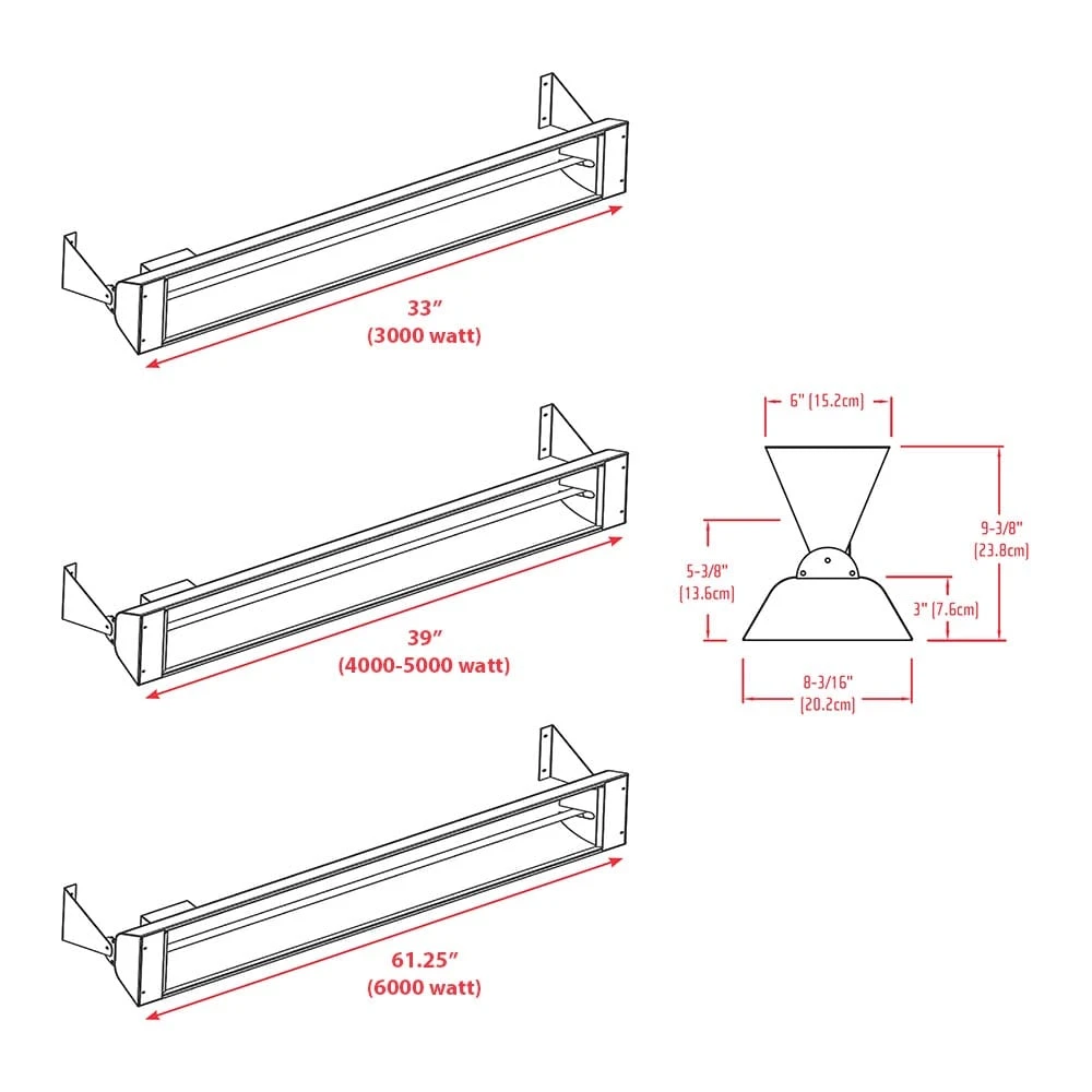 Infratech WD-Series Infrared Patio Heater 240V 5 Infratech WD-Series Infrared Patio Heater 240V - Image 5