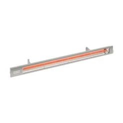 Infratech 63.5-In SL Series 3000W Stainless Steel Patio Heater 240V W/ Silver Housing -electric fireplace Store Infratech 63.5 In SL Series Stainless Steel Patio Heater SL4024SV