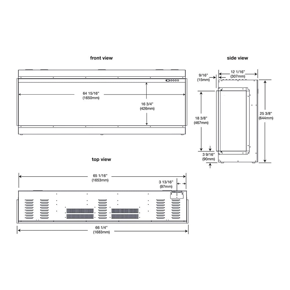 Napoleon Luminex 65-in Virtual Linear Electric Fireplace 12 Napoleon Luminex 65-in Virtual Linear Electric Fireplace - Image 12