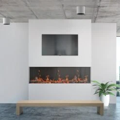 Napoleon Luminex 65-in Virtual Linear Electric Fireplace 22 Napoleon Luminex 65-in Virtual Linear Electric Fireplace -electric fireplace Store Luminex NEFL65LCD 3SV Lifestyle 3
