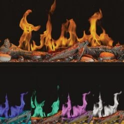 Napoleon Luminex 65-in Virtual Linear Electric Fireplace 16 Napoleon Luminex 65-in Virtual Linear Electric Fireplace -electric fireplace Store Luminex NEFL65LCD 3SV Wood Flames